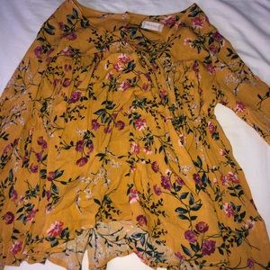 Altar’d State yellow flowy top